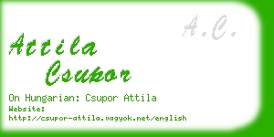 attila csupor business card